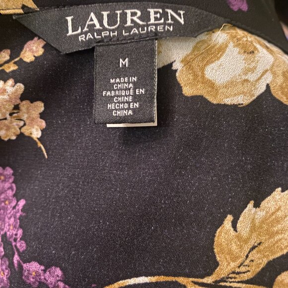 Ralph Lauren Floral Print Ruffle Blouse - Picture 6 of 7